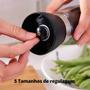 Imagem de Kit 4 Moedor De Pimenta Sal Tempero Saleiro Vidro Inox 180Ml