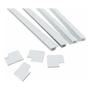 Imagem de Kit 4 Moldura Alçapão Forro Pvc Branco 80x80cm