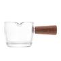 Imagem de Kit 4 Molheiras De Vidro Com Cabo De Bambu 100Ml