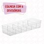 Imagem de Kit 4 Organizadores Grande Retangular Multiuso Com Divisorias