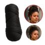 Imagem de Kit 4 Pacotes Cabelo Fio Panamá Preto P/ Tranças Ou Dreads
