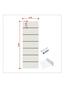 Imagem de Kit 4 Painel Canaletado Branco Mdf Para Loja 0,90x0,30m + 10 Ganchos Branco de 15cm