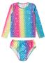 Imagem de Kit 4 Peças Moda Praia Biquini Infantil Menina Proteção UV 50+