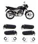 Imagem de Kit 4 Pedaleiras Completa Honda Titan 150 Sport 2005 a 2008 BR-332 BR-333