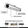 Imagem de Kit 4 Pés de Metal 30 CM Hairpin Legs Mesa de Canto Rack e Puffs Preto G41