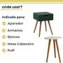 Imagem de Kit 4 Pés Palitos De Madeira Para Moveis Armarios Poltrona Sofa de 40 cm