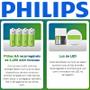 Imagem de Kit 4 Pilhas AA C/ Carregador 2450 mAh Recarregáveis Philips