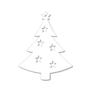 Imagem de Kit 4 Pingente Enfeite Natal Branco - Arvore com Estrelas