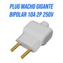 Imagem de Kit 4 Pino Plug Macho gigante bipolar 2P 10A 250V Ilumi