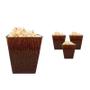 Imagem de Kit 4 Pipoqueira Retrô Fibra Coco Green 2,6L