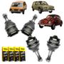 Imagem de Kit 4 pivo volkswagen fusca brasilia tl sedan 1300 1500 1600 driveway jogo suspensao inferior e superior vw