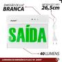 Imagem de KIT 4 Placa Sinalização Saída Verde 40lm 1w Bivolt 2 lados 6000k - Avant