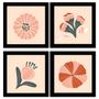 Imagem de Kit 4 Placas Quadros Decorativos para Sala Cozinha Quarto Frases Café Motivação Cidades Fé 20x20cm