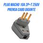 Imagem de Kit 4 plug Pino macho Prensa cabo gigante Tomada 10A 250V Ilumi