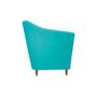 Imagem de Kit 4 Poltronas Atila Decorativa Sala Suede Azul Tiffany