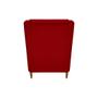 Imagem de Kit 4 Poltronas Atila Decorativa Sala Suede Vermelho