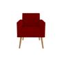 Imagem de Kit 4 Poltronas Decorativas Larah Suede Marsala