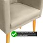 Imagem de Kit 4 Poltronas Maitê Decorativa Matelassê Suede Bege