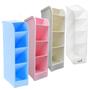 Imagem de Kit 4 Porta Canetas Lápis Organizador De Mesa Vertical Color (Azul, Rosa, Transparente e Branco)