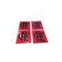 Imagem de Kit 4 Porta Copos Quadrado Flamengo