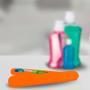 Kit 4 Porta Escova Dental Alaranjado Plástico - Bb Store Imagem de Kit 4 Porta Escova Dental Alaranjado Plástico
