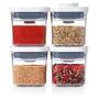 Imagem de Kit 4 Pote Hermético Oxo Pop 2.0 Quadrado 200Ml