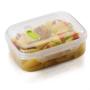 Imagem de Kit 4 Pote Para Alimentos Com Válvula E Travas 600ML Transparente