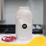 Imagem de Kit 4 Pote Porta Farinha 1L Farinheira Dispenser Para Cereais 1000ml Porta Sabão em Pó Garrafa de Água de Geladeira