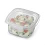 Imagem de Kit 4 Pote Quadrado Pequeno Com Travas 370 ML Transparente