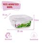 Kit 4 Potes 800ml de Vidro Marmita Tampa Hermetico Não Vaza - QUALITY HOUSE Imagem de Kit 4 Potes 800ml de Vidro Marmita Tampa Hermetico Não Vaza