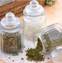 Imagem de Kit 4 Potes Bombonierie Hermético de Vidro Com Tampa 300ml