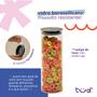 Kit 4 potes de vidro com tampa inox hermético redondo 210ml, 450ml, 550ml e 700ml - Tud Imagem de Kit 4 potes de vidro com tampa inox hermético redondo 210ml, 450ml, 550ml e 700ml - Tud