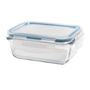 Imagem de Kit 4 Potes De Vidro Hermetico Retangular 1040 Ml