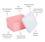Imagem de Kit 4 Potes Herméticos Essencial Dup 500ml Freezer Micro-ondas Plástico Livre de BPA