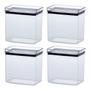 Imagem de Kit 4 Potes Herméticos Retangular 1300ml - Paramount
