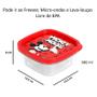 Imagem de Kit 4 Potes Mickey 200ml e 580ml Porta Temperos e Alimentos