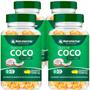 Imagem de Kit 4 Potes Óleo de Coco Encapsulado Suplemento Alimentar Natural Extra Virgem Pura Sabor Original Natunectar 240 Capsulas