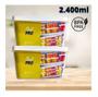 Imagem de Kit 4 Potes Para Alimentos Retangular 20x13,5x12 Cm 2.400 ML