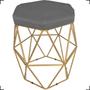 Imagem de Kit  4 Puff Decorativo Hexagonal Aramado Para Sala Quarto - Clique E Decore 