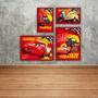 Kit 4 quadrinhos personalizado aniversário carros decoração - piffer Imagem de Kit 4 quadrinhos personalizado aniversário carros decoração