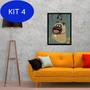 Imagem de Kit 4 Quadro Decorativo Mel The Secret Life Of Pets 34x23cm