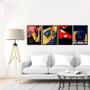 Imagem de Kit 4 Quadros Decorativos Músicos Jz 45X34Cm - Com Vidro