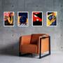 Imagem de Kit 4 Quadros Decorativos Músicos Jz 45X34Cm - Com Vidro