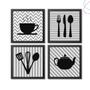 Imagem de Kit 4 Quadros decorativos para Cozinha