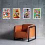 Imagem de Kit 4 Quadros Grafitte Personagens Infantis 45X34Cm