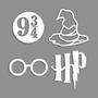 Imagem de Kit 4 Quadros Harry Potter e a Pedra Filosofal MDF Vazado