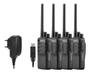 Imagem de Kit 4 Rádio Comunicador Intelbras RC3002 Com Carregador V8 Bivolt