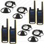 Imagem de Kit 4 Radios Comunicadores T470BR E Fones Resistentes Modelo Concha P1 