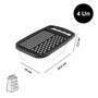 Imagem de Kit 4 Raladores De Legumes Com Dispenser 1350ML Preto Com Alça