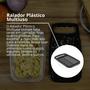 Imagem de Kit 4 Raladores De Legumes Com Dispenser 1350ML Preto Com Alça